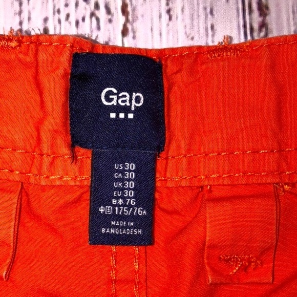 Gap factory mens orange shorts size 30 - Picture 5 of 8